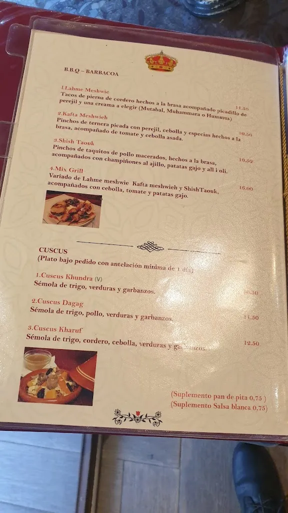 Menu_Sultan restaurant Sirio_Barberà del Vallès_image_3