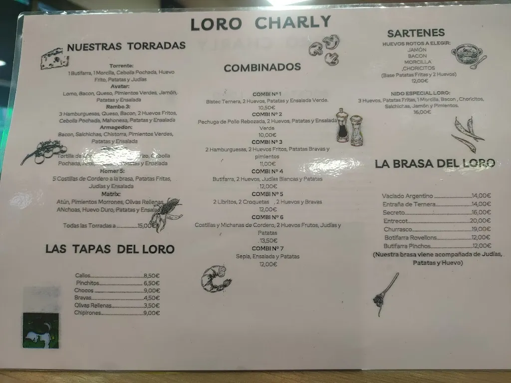Menu_Restaurant Loro Charly_Barberà del Vallès_image_4