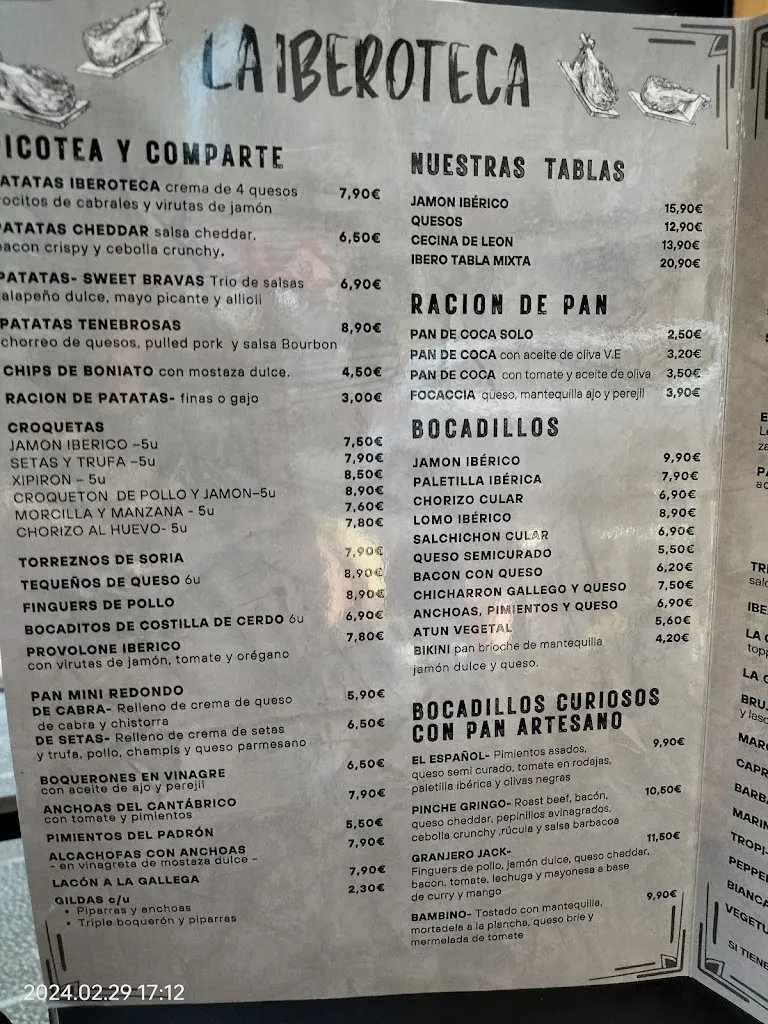 Menu_LA IBEROTECA_Barberà del Vallès_image_3