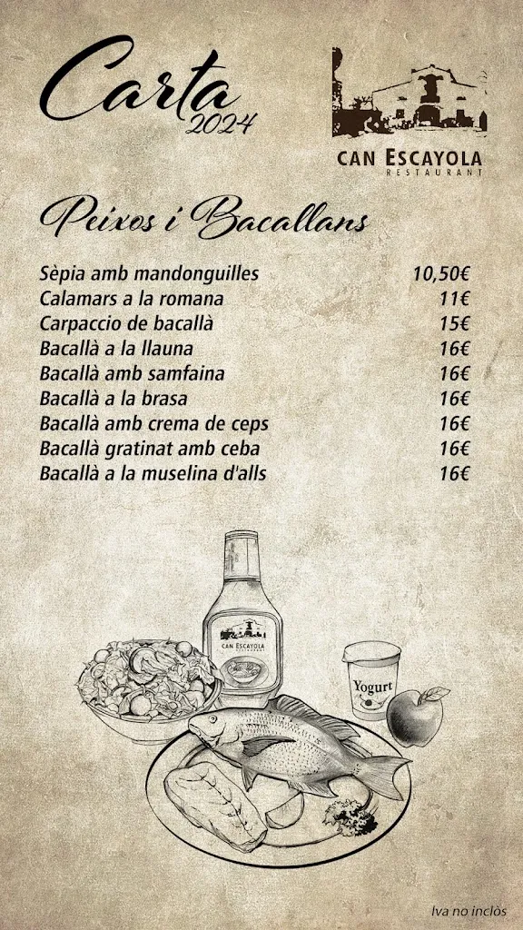 Menu_Restaurant Can Escayola_Barberà del Vallès_image_3