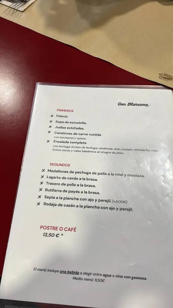 Menu_Can Maresme_Barberà del Vallès_image_1