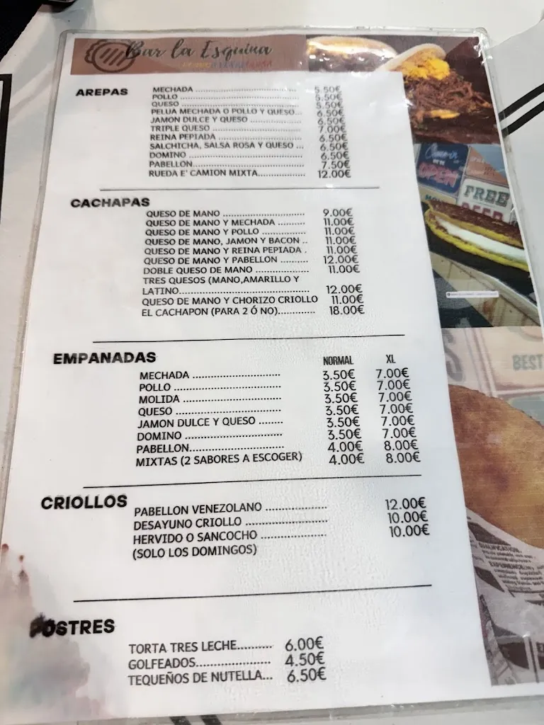 Menu_Bar La Esquina_Barberà del Vallès_image_2