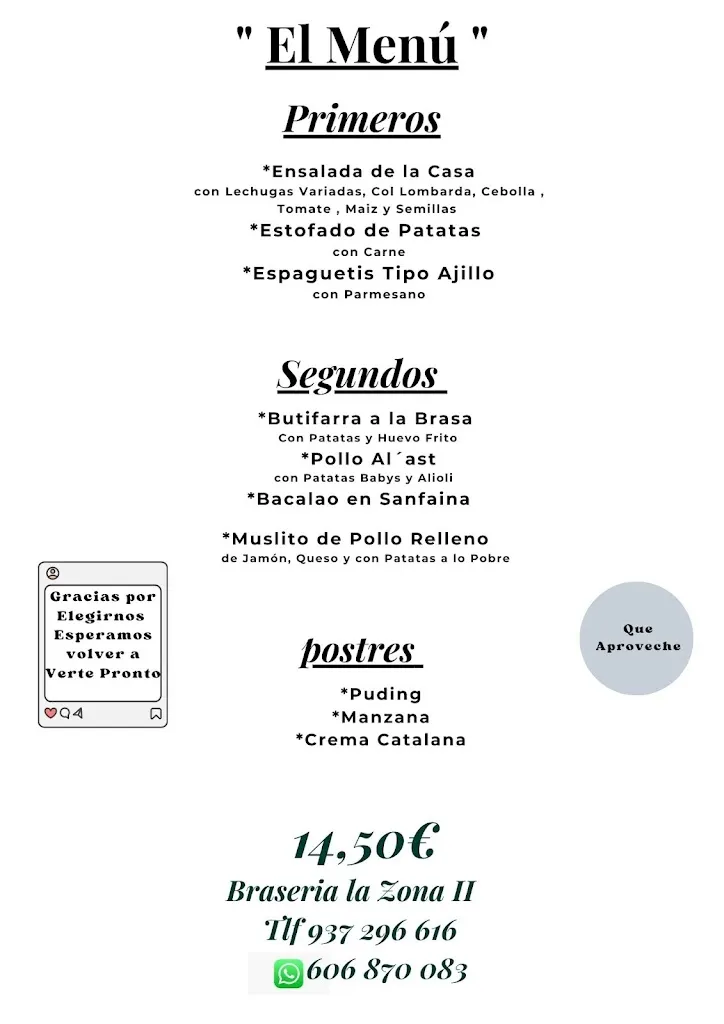 Menu_Braseria- Pizzería La Zona II_Barberà del Vallès_image_1