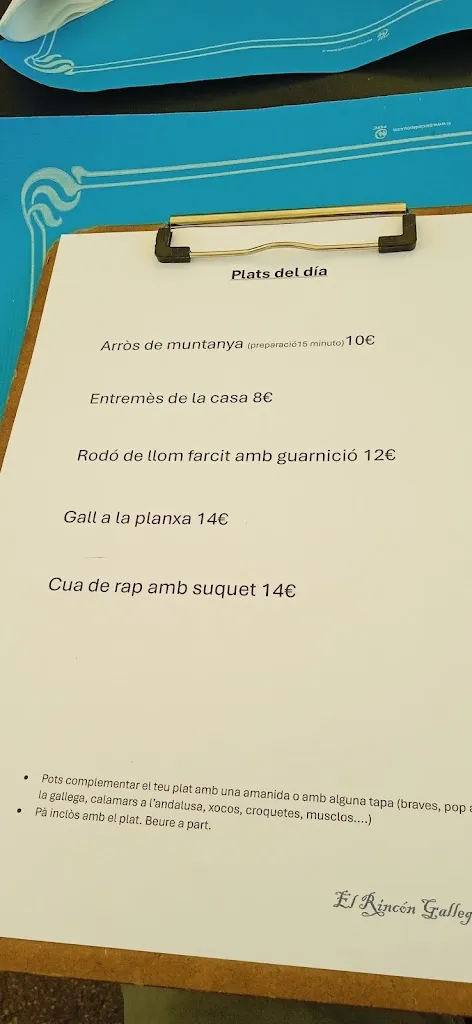Menu_Restaurant El Rincón Gallego_Berga_image_4