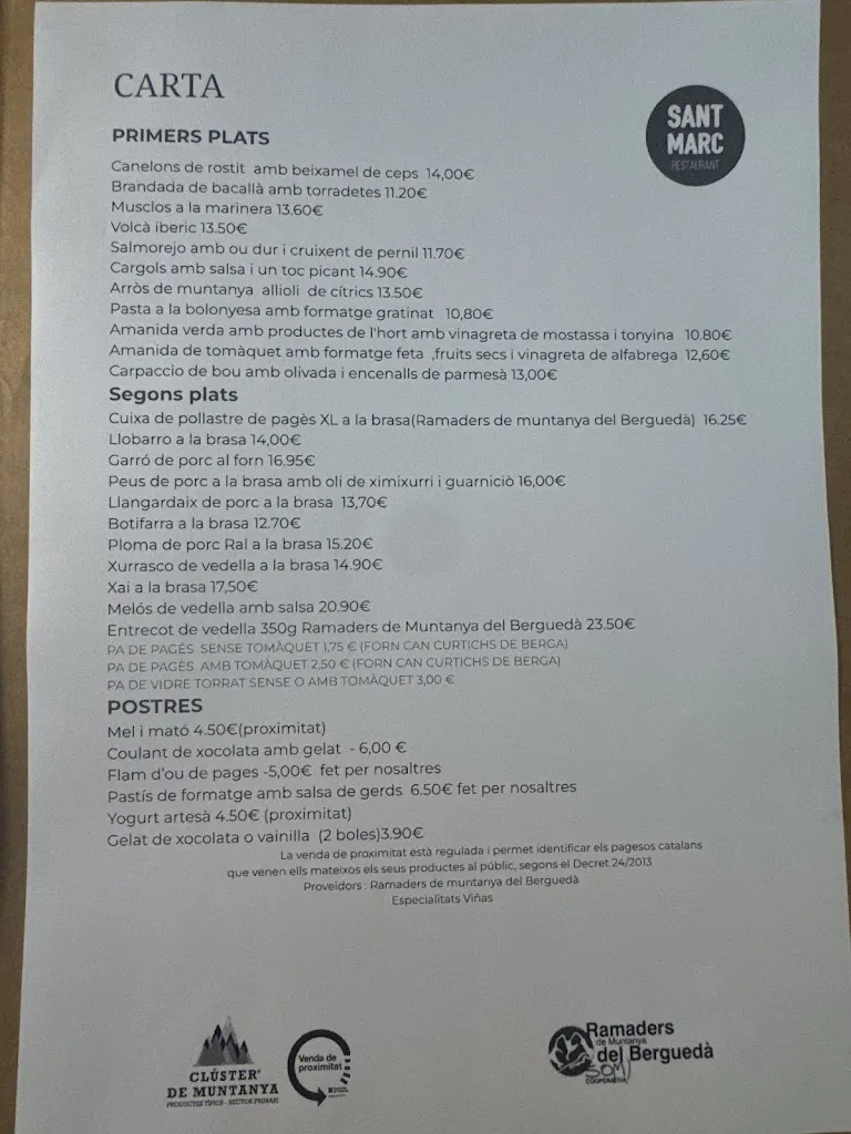Menu_Restaurant Sant Marc_Berga_image_1