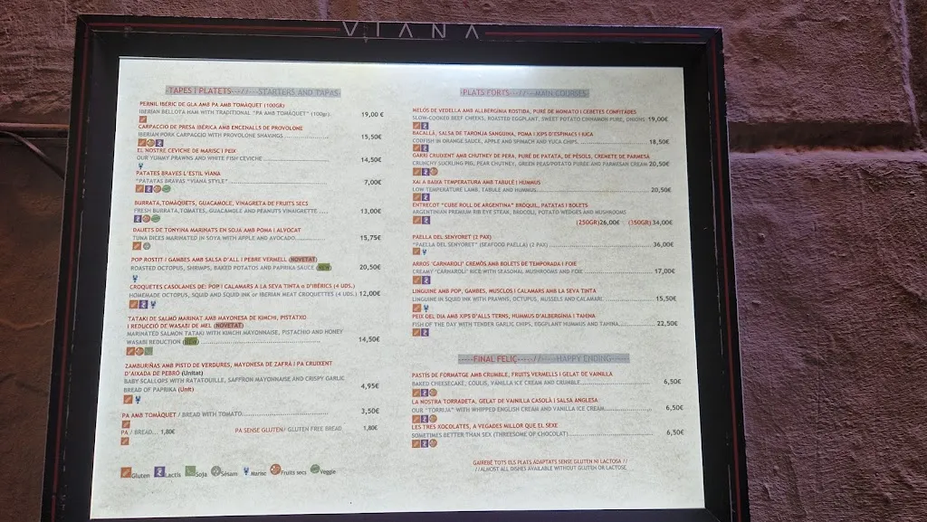 Menu_Viana Barcelona_Barcelona_image_1