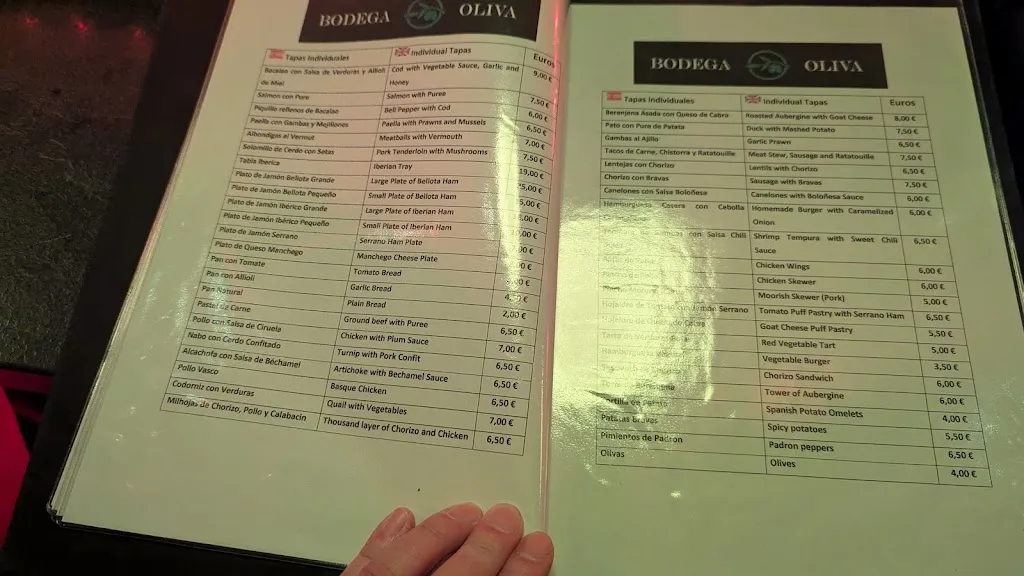 Menu_BODEGA OLIVA_Barcelona_immagine_1