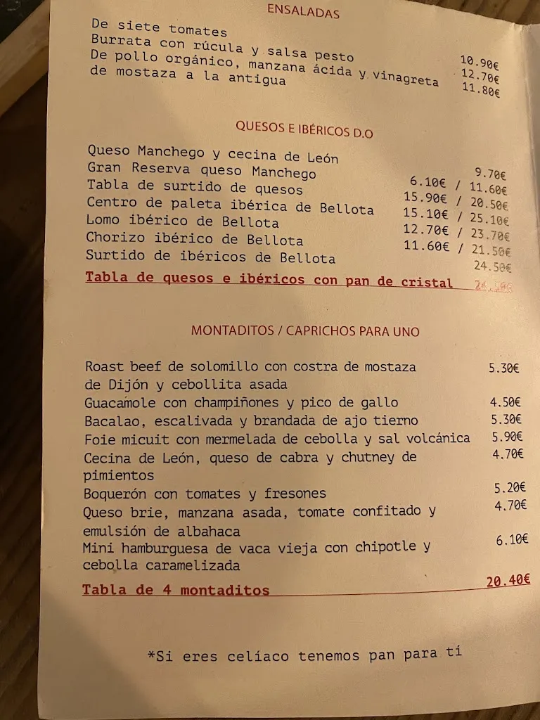 Menü_Casa Lolea Barcelona_Barcelona_Bild_2