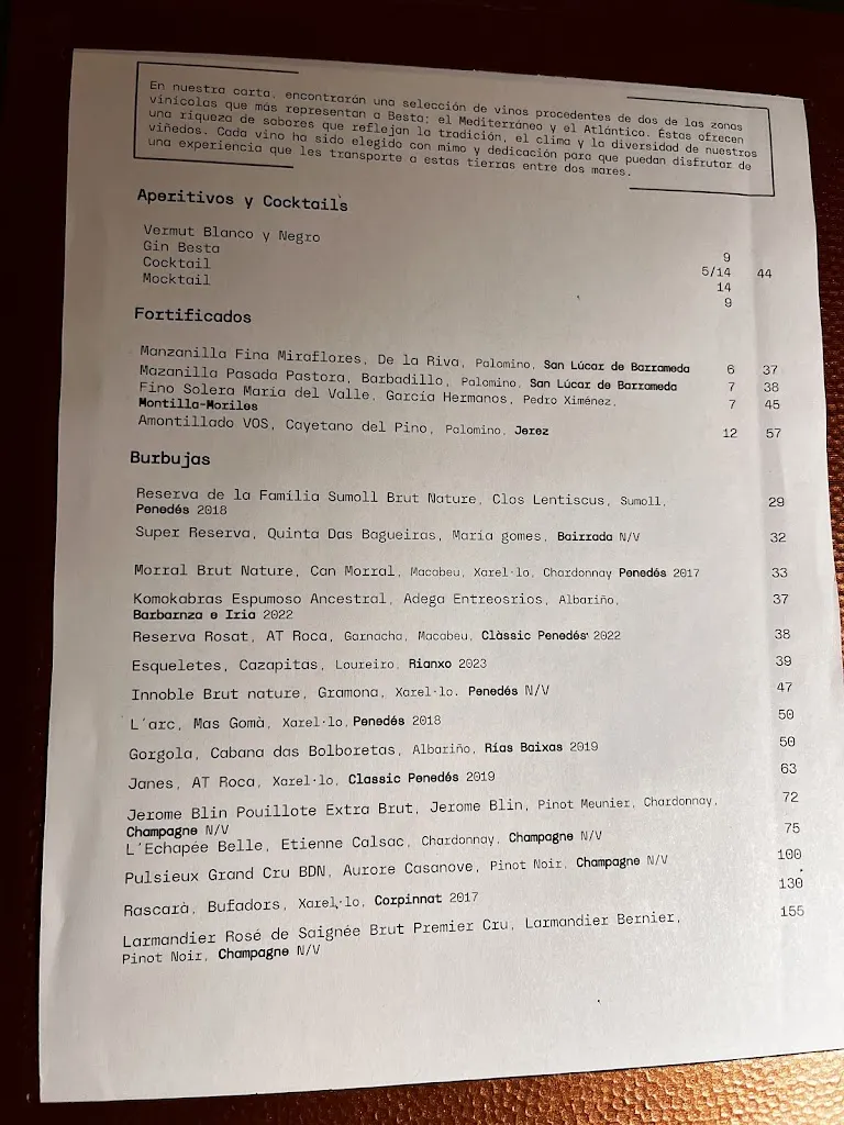 Menu_Besta Barcelona_Barcelona_image_2