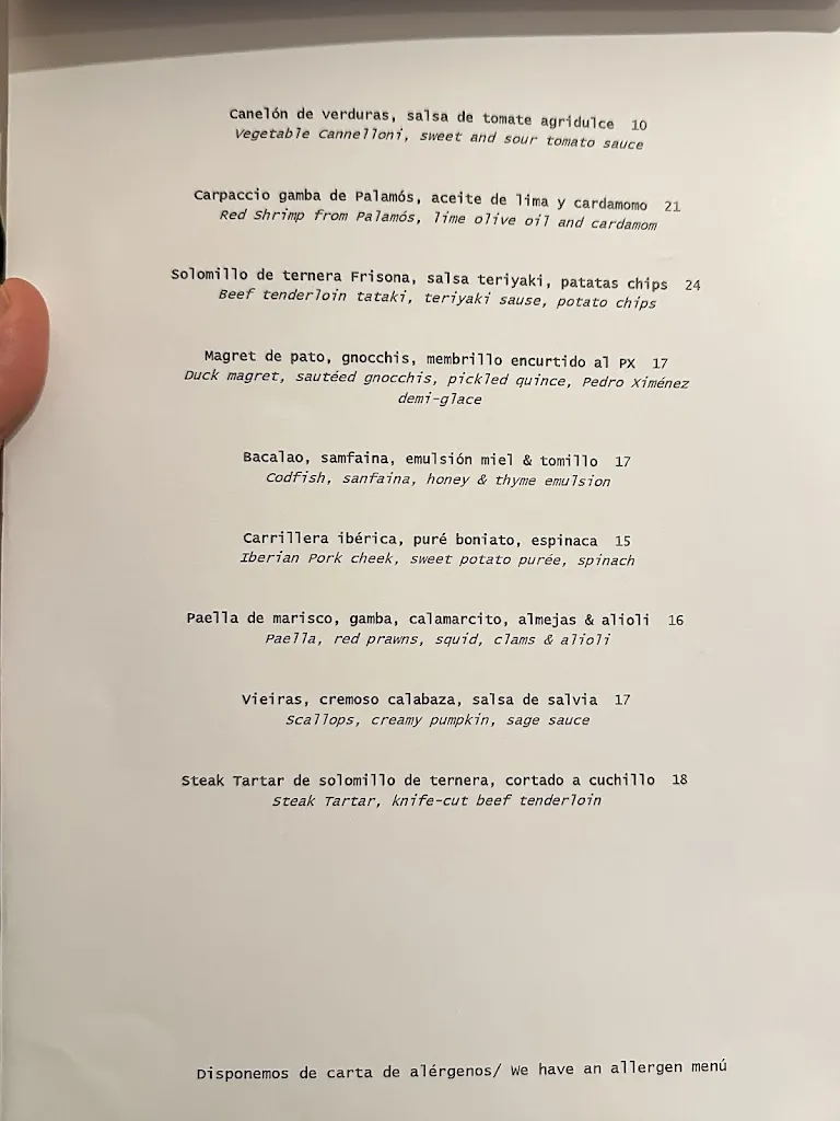Menu_Xera Restaurant_Barcelona_image_1