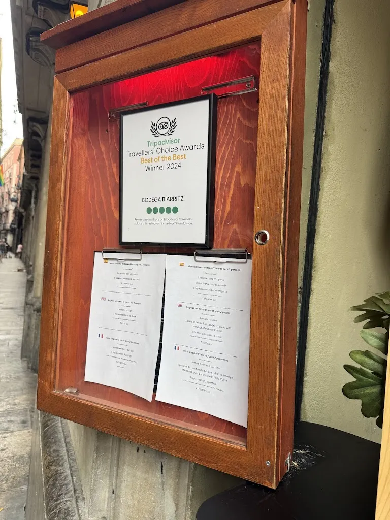 Menu_Bodega Biarritz 1881_Barcelona_image_2