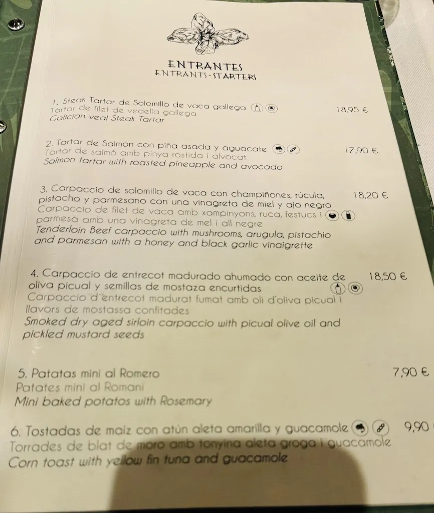 Menu_The Steak House_Barcelona_image_3