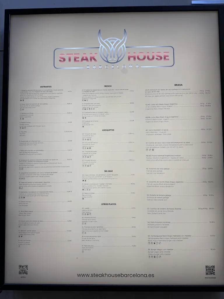 Menu_The Steak House_Barcelona_image_4
