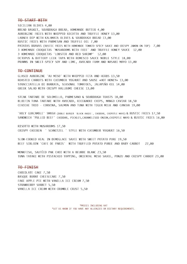 Menu_Noble Barcelona_Barcelona_image_4