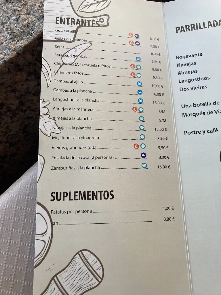 Menu_Mariñaos Restaurante y Marisqueria_Oroso_image_2