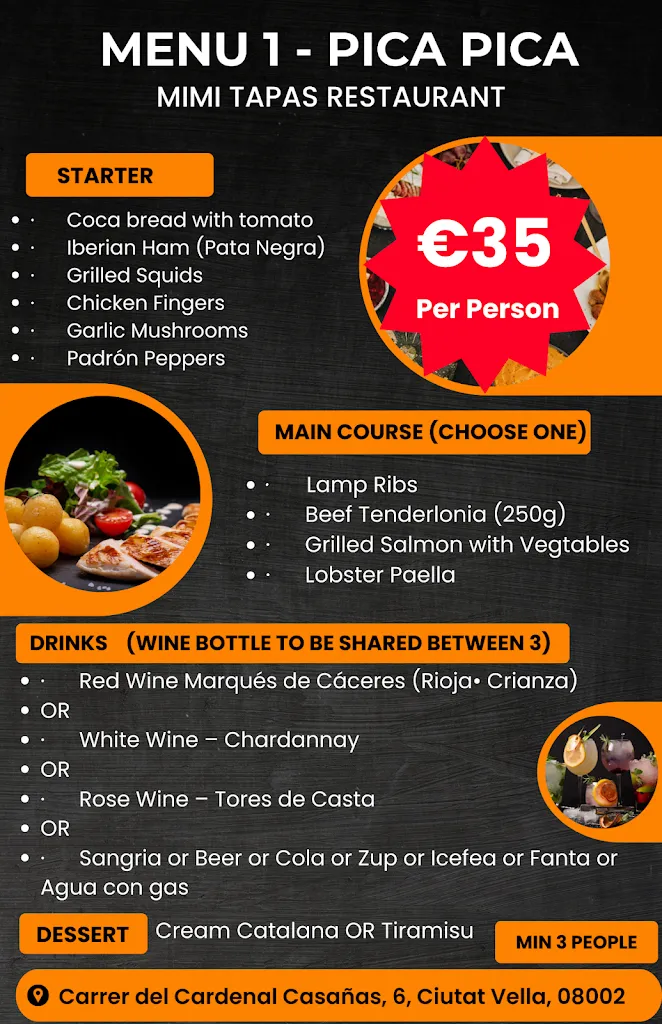 Menu_Mimi Tapas Restaurant_Barcelona_immagine_2