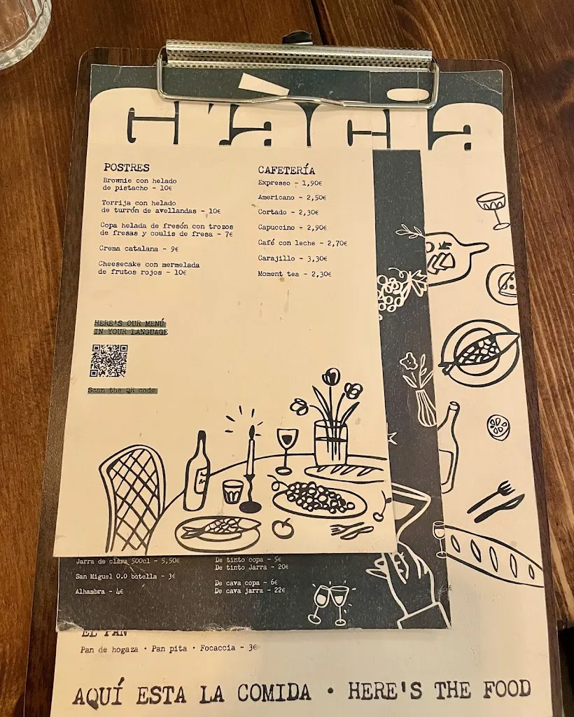 Menu_Gràcia Platets i Bistró_Barcelona_image_2