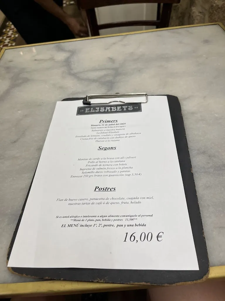 Menu_Elisabets Restaurant_Barcelona_immagine_4