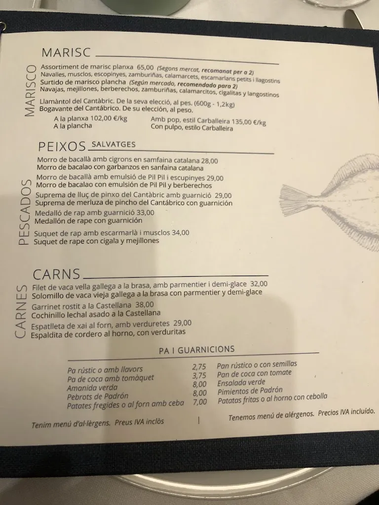 Menu_Carballeira Restaurant Barcelona_Barcelona_image_4