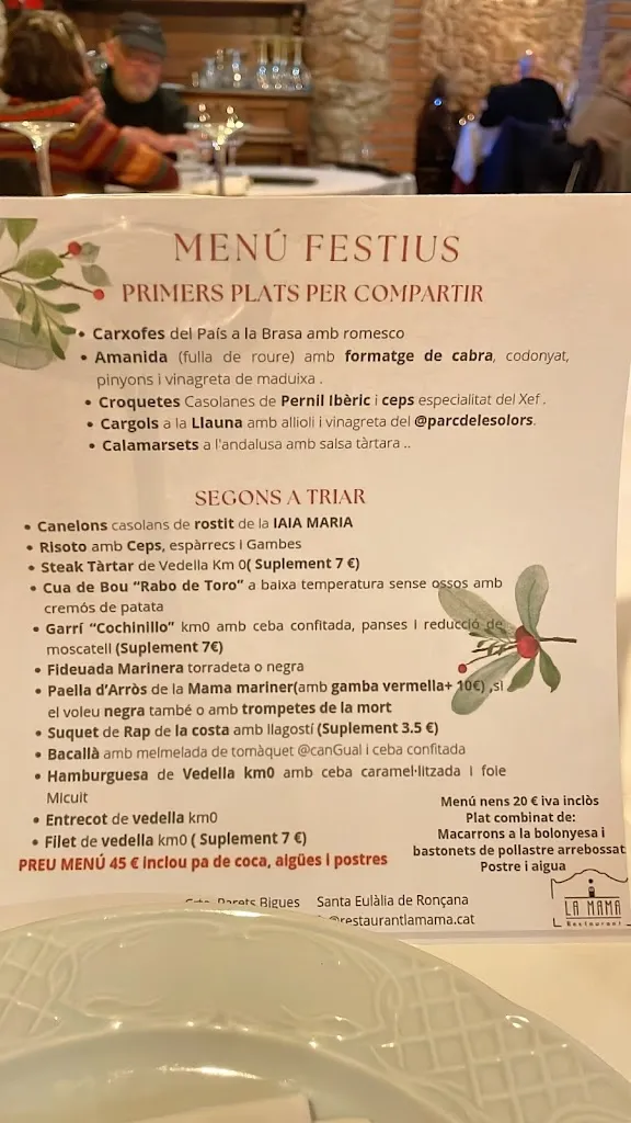 Menu_Restaurant La Mama_Bigues i Riells_image_1