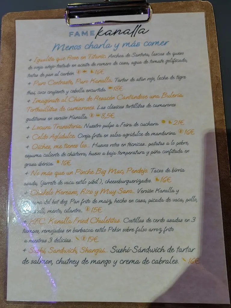 Menu_Fame Kanalla_Narón_image_3