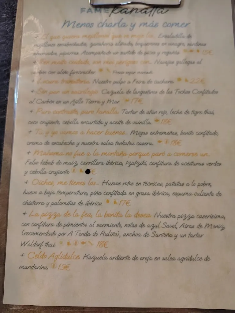 Menu_Fame Kanalla_Narón_image_4