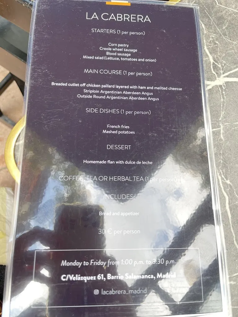 Menu_La Cabrera Madrid_Cabrera dAnoia_image_4
