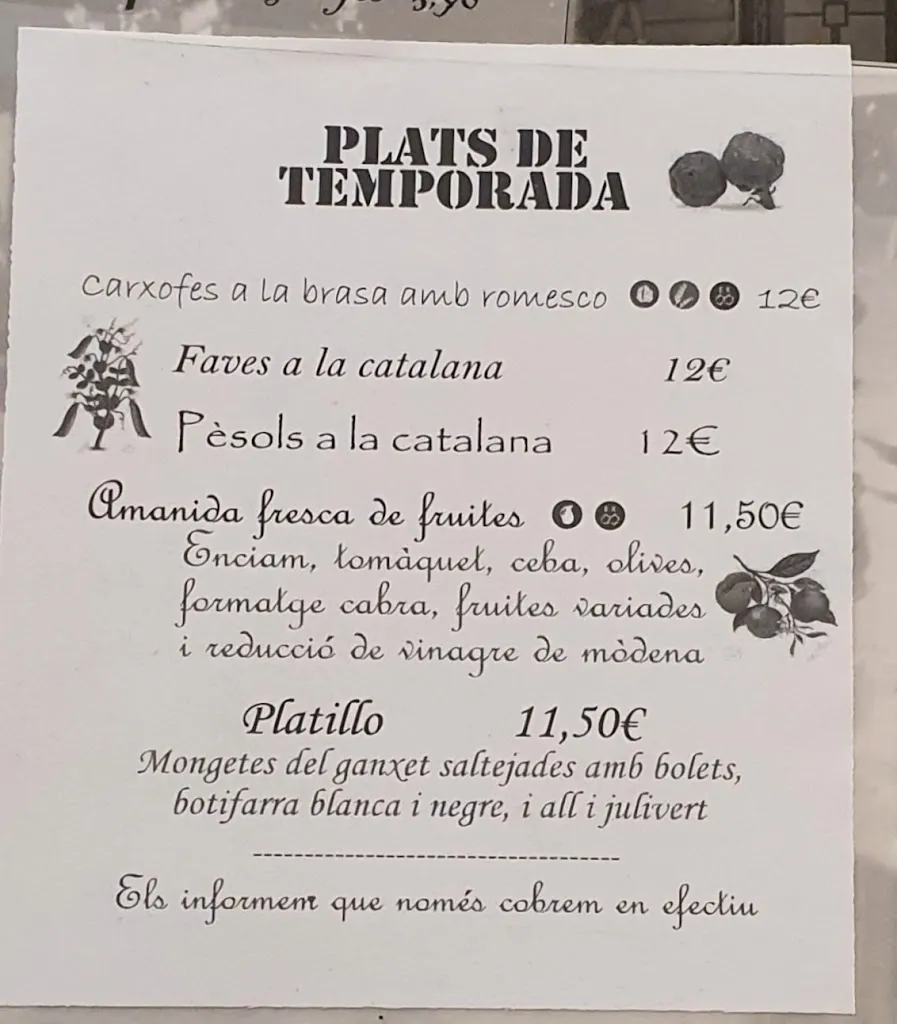 Menu_Restaurant Cals Frares_Cabrera dAnoia_immagine_2
