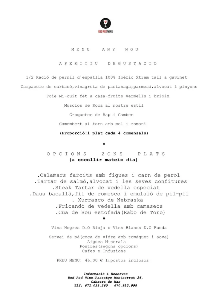 Menu_Red Red Wine_Cabrera dAnoia_image_4