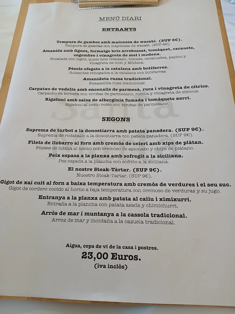 Menu_Restaurant Santa Marta_Cabrera dAnoia_image_2