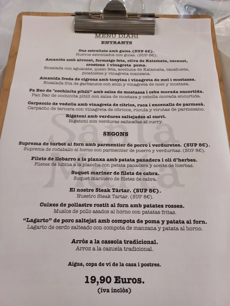 Menu_Restaurant Santa Marta_Cabrera dAnoia_image_4