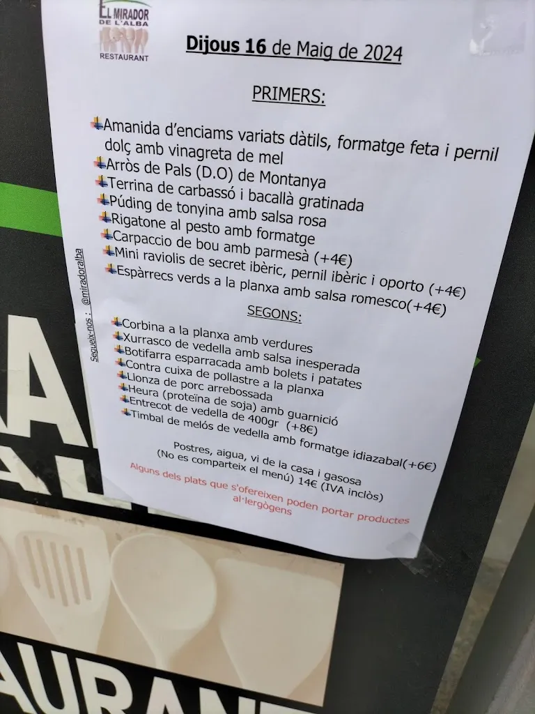 Menu_El Mirador de l'Alba_Cabrera dAnoia_image_3