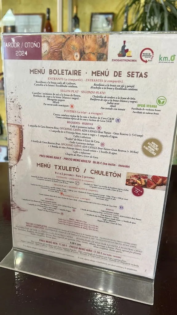 Menu_Restaurant Canals & Munné. Arrosos a la brasa. Dinars per grups._Cabrera dAnoia_image_4