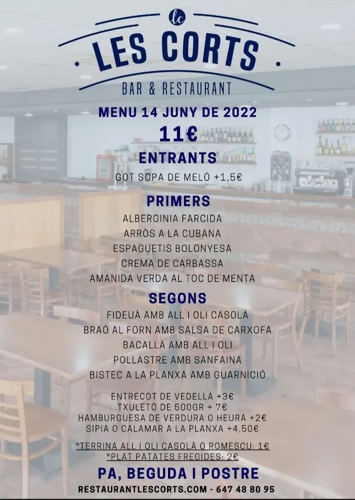 Menu_Restaurant Les Corts_Cabrera de Mar_image_4