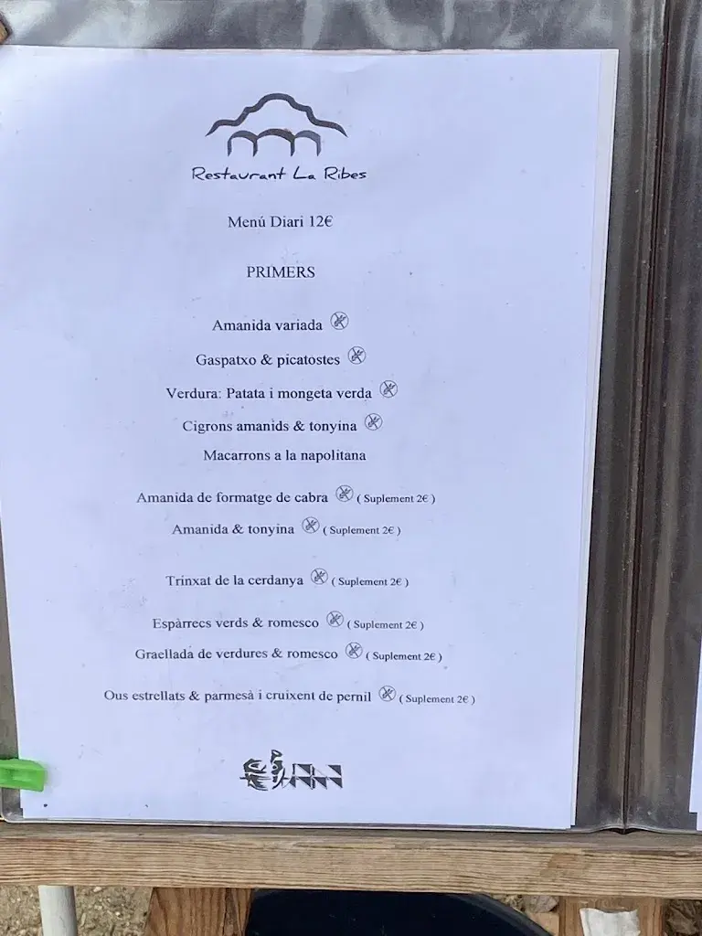 Menu_Restaurant La Ribes_Cabrera de Mar_image_2