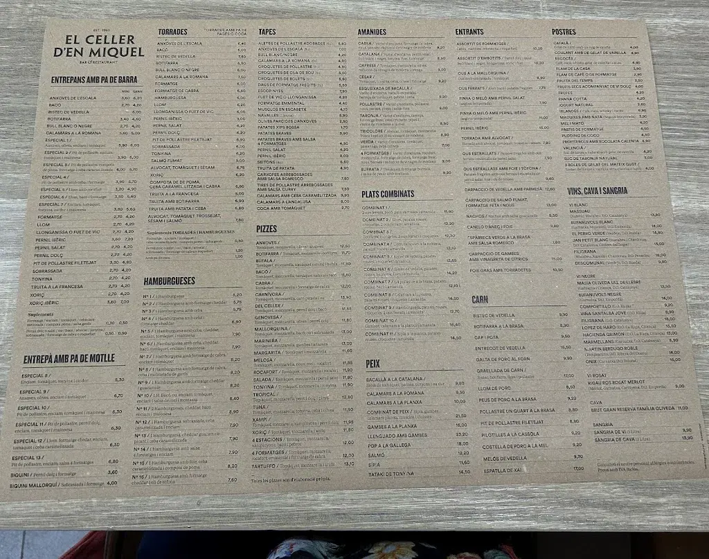 Menu_El Celler d'en Miquel_Calldetenes_immagine_1