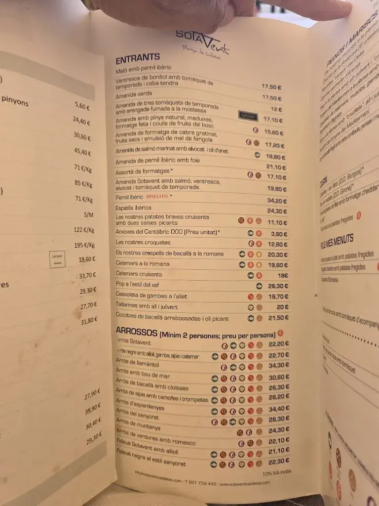Menu_Restaurant Sotavent_Caldes dEstrac_image_1