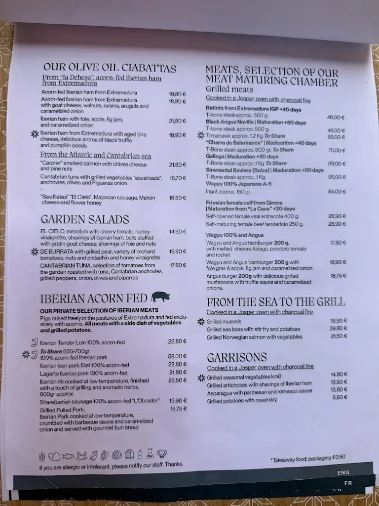 Menü_El Cielo Calella - Los Extremeños_Calella_Bild_2