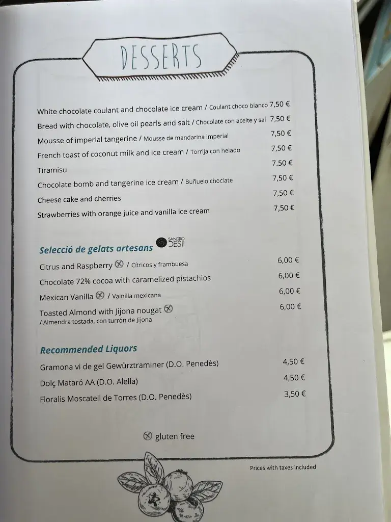 Menu_NUI Beach Calella_Calella_image_1