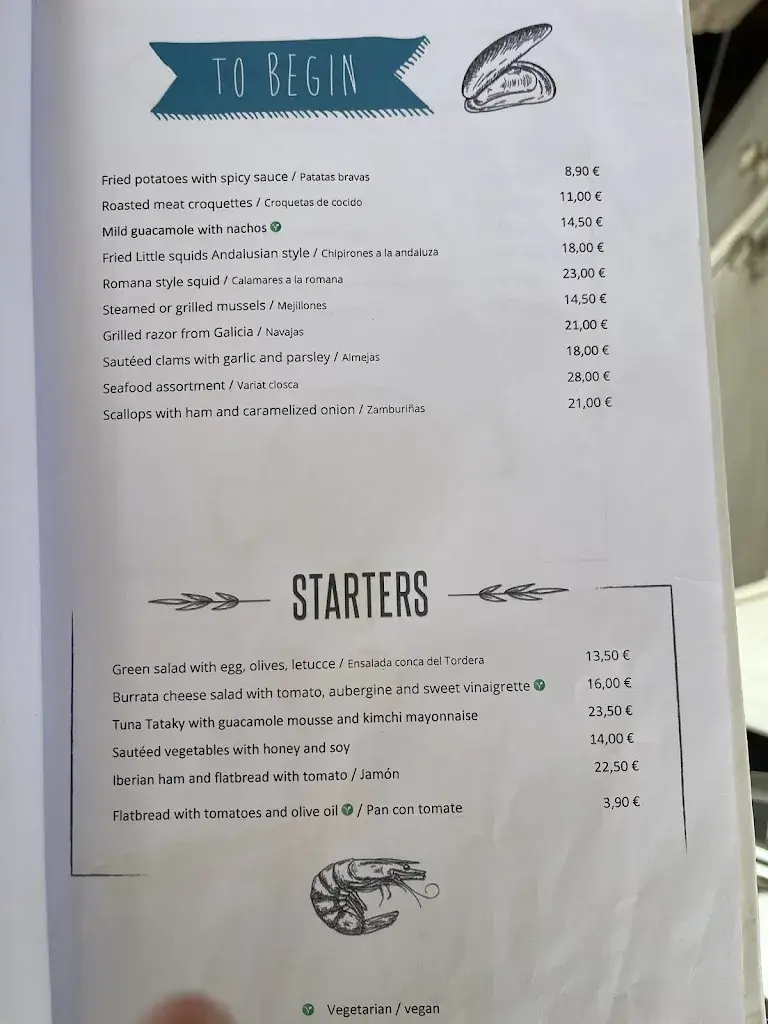 Menu_NUI Beach Calella_Calella_image_2