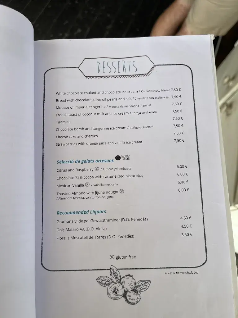 Menu_NUI Beach Calella_Calella_image_4