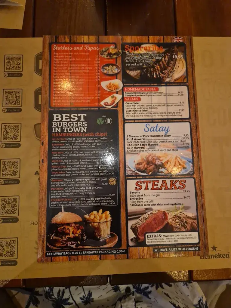 Menu_Kings Grand Café, Calella_Calella_image_1