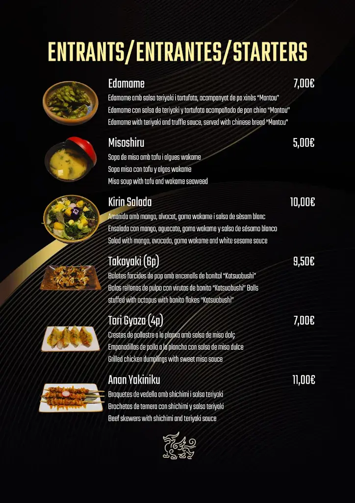 Menu_Kirin Restaurant_Calella_immagine_4