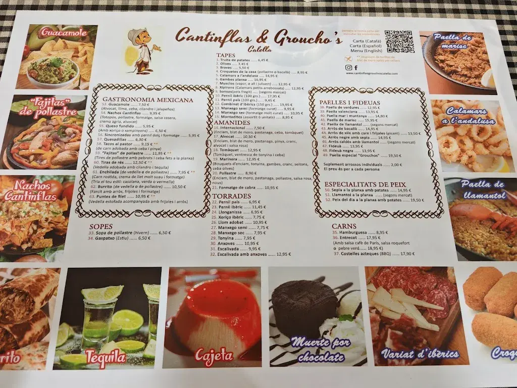 Menu_Cantinflas & Grouchos_Calella_image_1