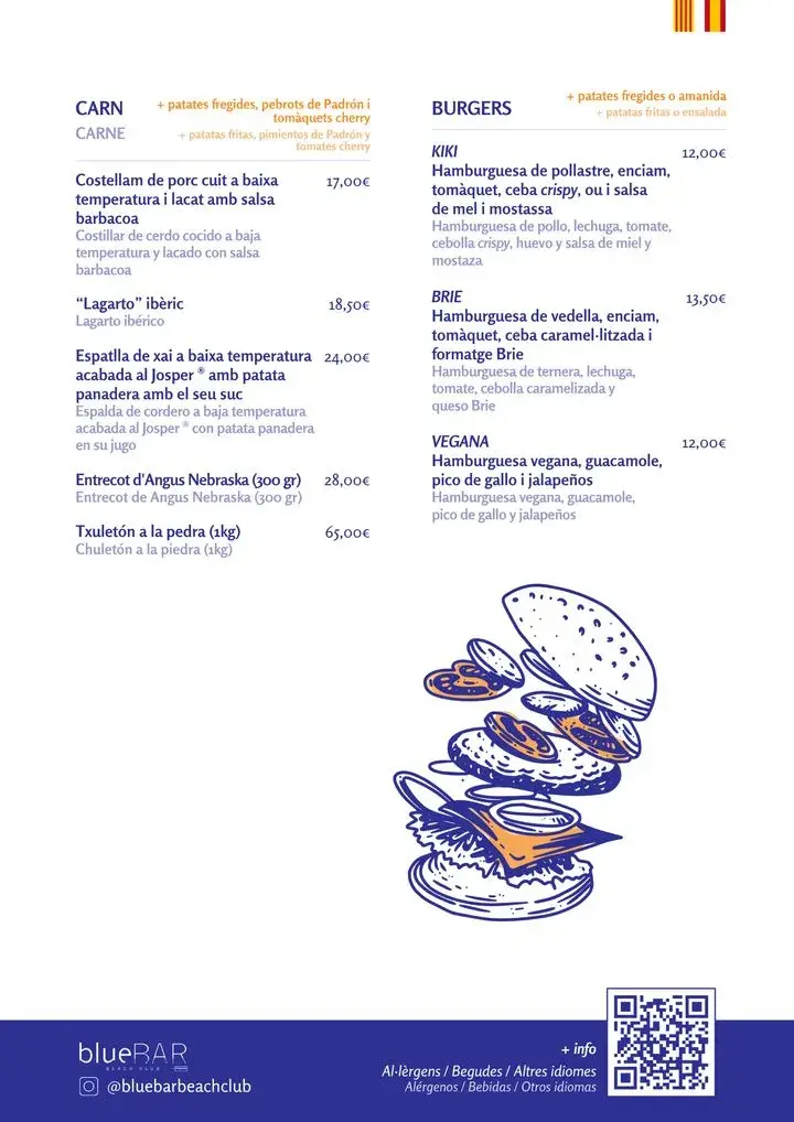 Menu_𝗕𝗟𝗨𝗘 𝗕𝗔𝗥 𝗕𝗘𝗔𝗖𝗛 𝗖𝗟𝗨𝗕 | 𝗖𝗔𝗟𝗘𝗟𝗟𝗔 | Restaurante en la playa_Calella_image_2