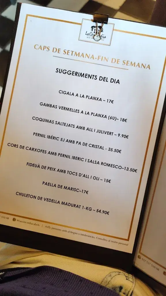Menu_La Concòrdia. Bar. Restaurant_Cabrils_image_3