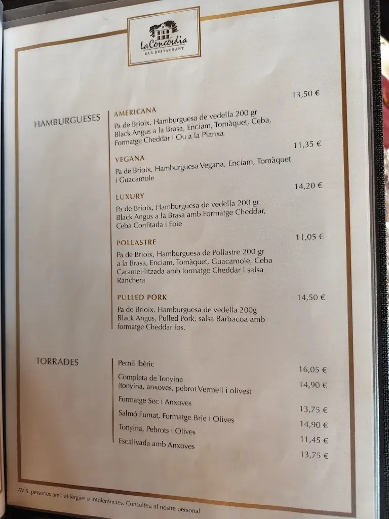 Menu_La Concòrdia. Bar. Restaurant_Cabrils_image_4
