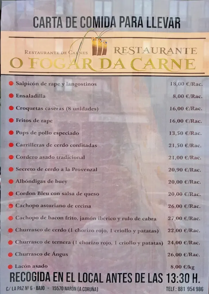 Menu_O FOGAR DA CARNE_Narón_image_1