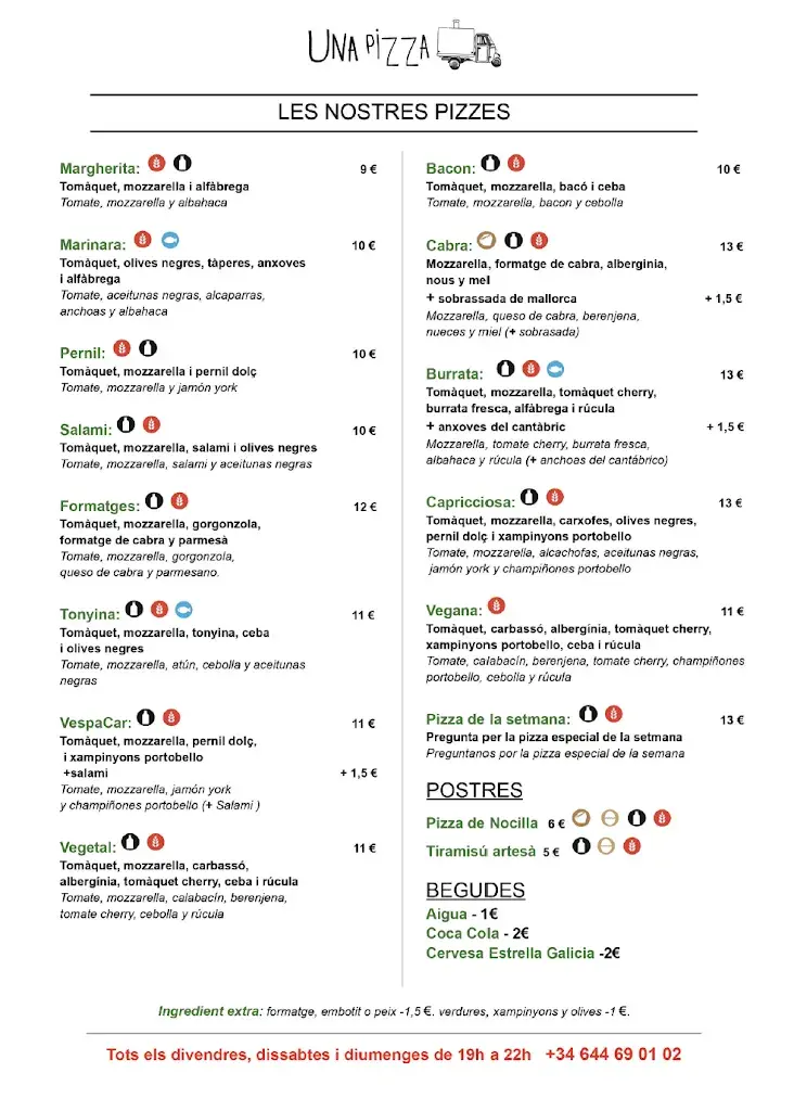 Menu_UNA PIZZA FoodTruck_Cabrils_immagine_3