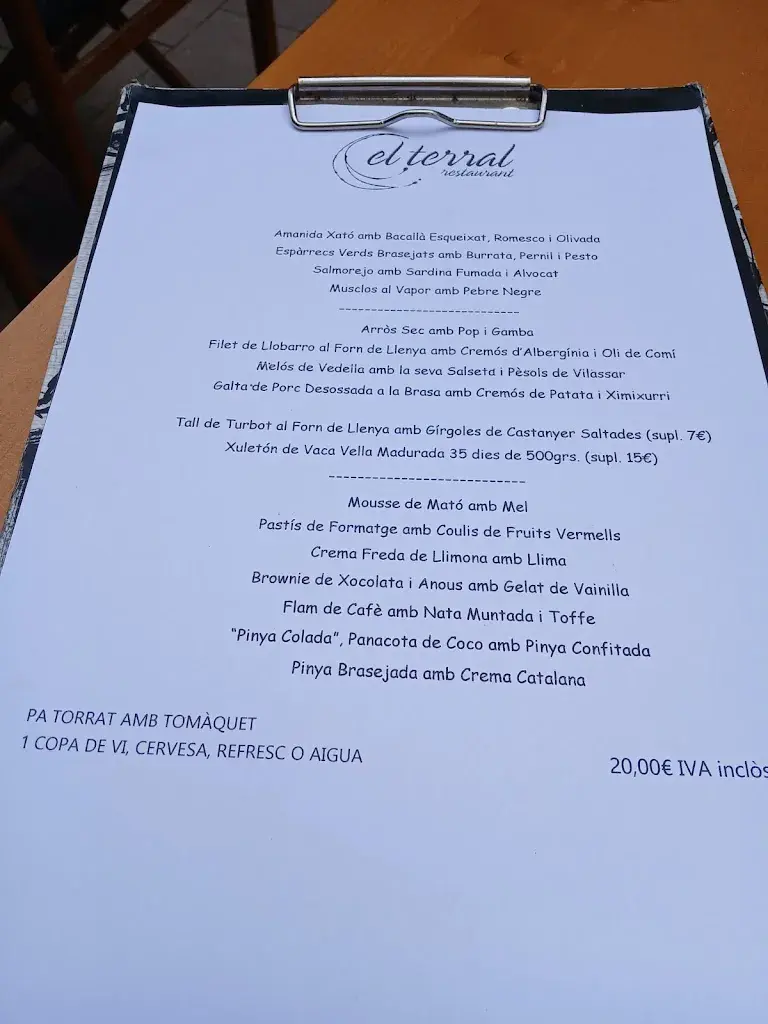 Menu_El Terral_Cabrils_image_1